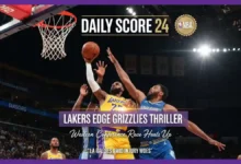 Lakers Grizzlies Final Score LA Edges Memphis 128-121 | NBA | DailyScore24
