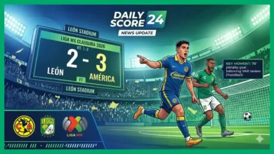 América Secures 3-2 Victory Over León in Liga MX | Daily Score 24